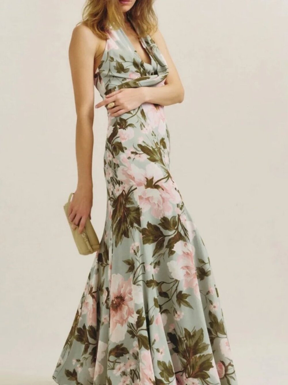 Reformation Ezria Green Dress Size 4 - Picture 3 of 10